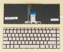 Spanish Keyboard Teclado for HP Home 14-cf0000 14-cf1000 14-df0000 Rose Pink Golden, Backlit