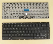 US UI English Keyboard for HP Home 14s-dk0009ax 14s-dk0010au 14s-dk0010ax Black