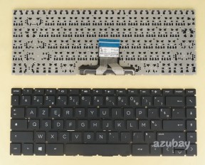 French AZERTY Français Keyboard For HP Home 14-cf0014nf 14-cf0015nf 14-cf0016nf Black