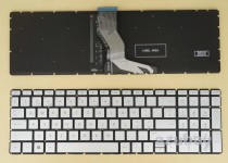 Swiss QWERTZ Tastatur Keyboard For HP Home 15-bp000 15t-bp000 Silver, Backlit