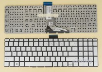 German DE QWERTZ Keyboard for HP 15q-bu000 15q-bu100 15-bw000 Silver