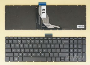 US UI English Keyboard for HP 17g-br000 17g-br100 17m-bw0000 Backlit Gray Black