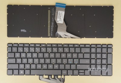 Scandinavian Nordic Swedish Finnish Norwegian Danish Gaming Keyboard For  Laptop DELL Alienware Area 51m R2, Pey key Color Backlight, Black