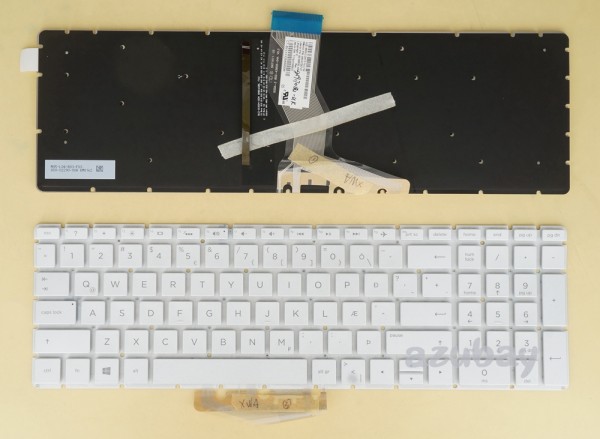 Icelandic Keyboard for HP 17g-br000 17g-br100 17m-bw0000 17q-bu000 17q-bu100 17q-cs1000 17t-bs000 17z-ak000 17z-ar000 17-ae000 17-ae100 17-ak000 17-ar000 17-bs000 17-bs100 17-bs000, White, Backlit