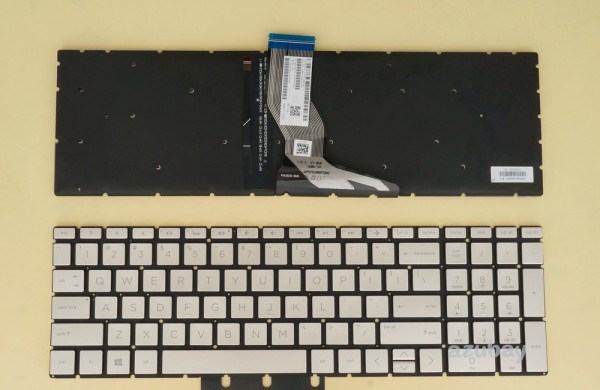 US Keyboard for Laptop HP Home 15-cr0000 15-cs0000 15-cs1000 pale golden, Backlit