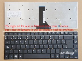 Spanish Keyboard SP Español Teclado for Packard Bell TF71BM NS11HR NS44HR NS45HR, Gateway ID47H NV47H, Black