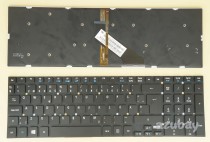 Swedish Finnish Keyboard SD/FI Svenskt tangentbord Suomen  for Acer TravelMate P455-M P455-MG Aspire VN7-791G, Red Backlight