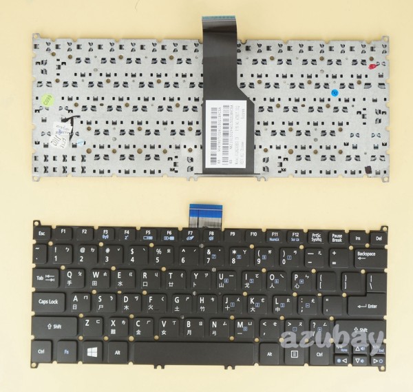Taiwanese Chinese Keyboard for ACER Ultrabook Aspire V5-121 V5-131 V5-171 S5-391 S3-391 S3-951 S3-371 MS2346 S3-331 V5-123, Aspire One 756 725, TravelMate B113-E B113-M, Black