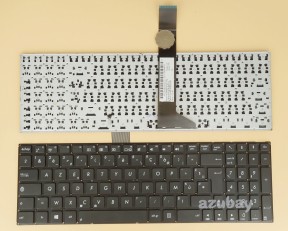 French AZERTY Français Keyboard For ASUS A550C A550CA A550CC Black