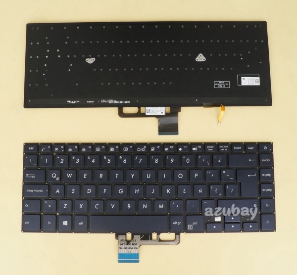 Latin Spanish Keyboard Español LAS Teclado for ASUS ZenBook Pro UX530UQ UX530UX Dark Blue, Backlit