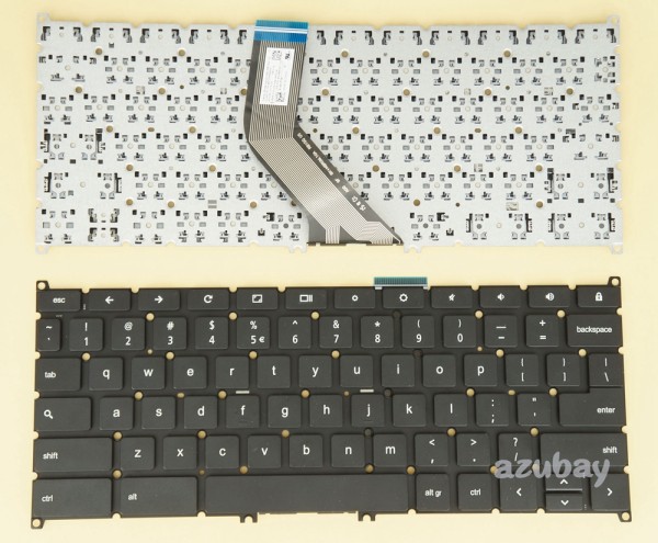 US UI English Keyboard for Acer Chromebook 13, NSK-RB1SQ 1D, AEPDAR00010 Black