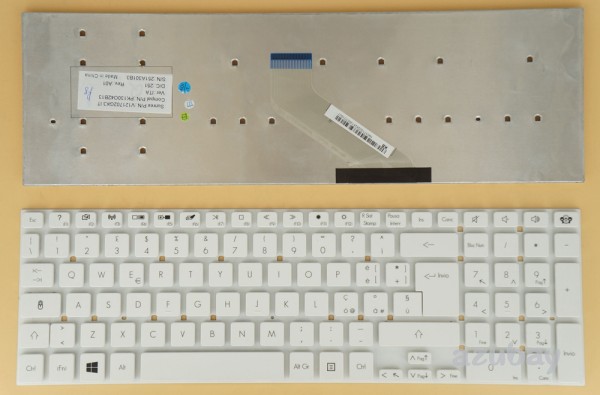 Italian Keyboard IT Tastiera Italiana for Gateway NV52L NV52L02h NV52L03h White