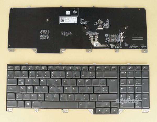 Latin Spanish Keyboard LAS Teclado for Laptop Dell Alienware 17 R5 0WDMJ8, Per-Key RGB Backlit