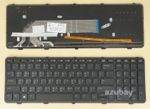 Taiwanese Chinese Keyboard 筆記本鍵盤 for Laptop HP Probook 650 G1, 655 G1 Backlit，Black Frame