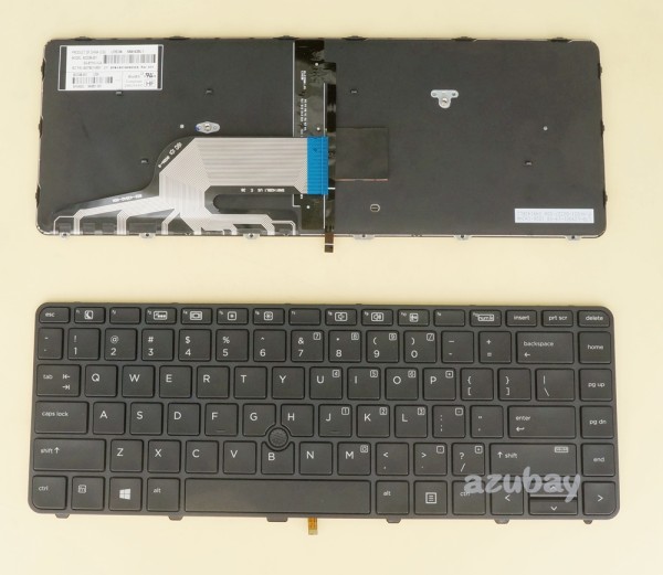 US UI English Keyboard for Laptop HP Probook 640 G2, 645 G2 Backlit and Pointer