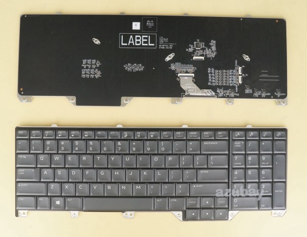 US UI English Keyoard for Laptop Dell Alienware 17 R5, Per-Key RGB Backlit