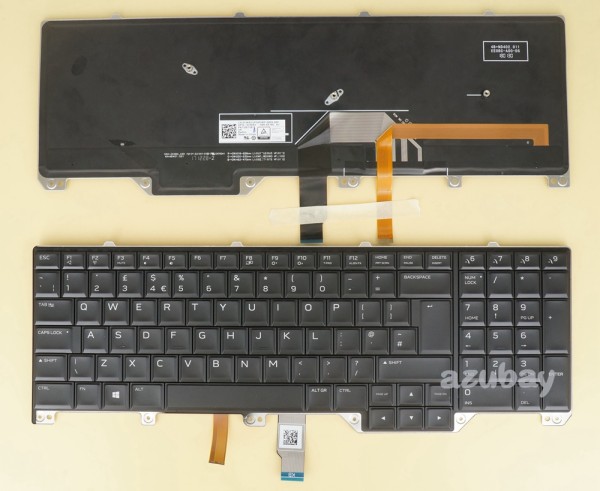 UK GB British Keyboard for Laptop Dell Alienware 17 R4 0MYC43, RGB Backlit