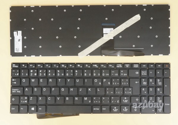 Canadian Keyboard CF CA for Laptop Lenovo Ideapad 110-15ibr, 110-15acl, 110-15ast, 110 touch-15ACL, Black