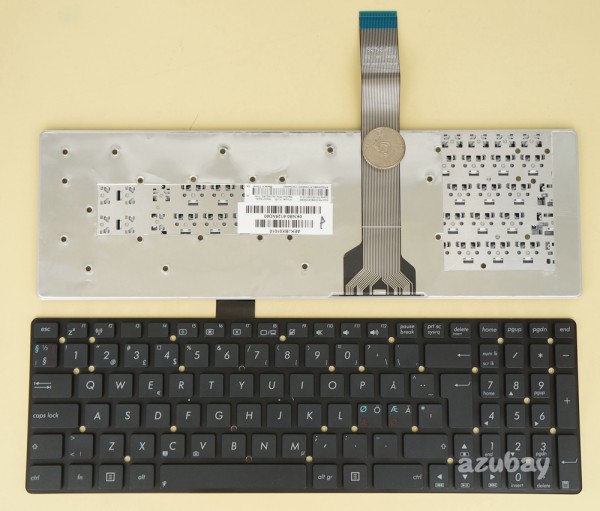 Scandinavian Nordic Danish Norwegian Swedish Finnish Keyboard Dansk tastatur Norsk tastatur Suomi näppäimistö Svensk tangentbord for Asus A55A A55V A55VD A55VJ A55VM A55VS A751L A751LJ A751LJC A751S A751SA A751YI A75A A75VD A75VJ A75VM K751L K751LA K751LD K751LK K751LN K751LX K751M K751MA K751MJ K75A K75V K75VD K75VJ K75VM, Black