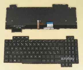 Italian Keyboard IT Tastiera Italiana for ASUS ROG Strix SCAR Edition GL703GS GL703GM, RGB Backlight, Black