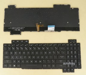 US UI English Keyboard for ASUS ROG Strix SCAR Edition GL703GS GL703GM, RGB Backlight, Black