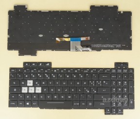 Italian IT Tastiera Keyboard for Asus ROG Strix SCAR II GL704GM GL704GV RGB Backlight, Black