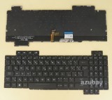 AZUBAY.COM Czech Slovak Keyboard česká klávesnice Slovenská klávesnica for ASUS ROG Strix SCAR Edition GL703GS GL703GM, RGB Backlight, Black