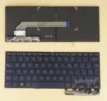 UK GB British Keyboard for ASUS ZenBook Flip S UX370UA Q325UA Dark blue, Backlit