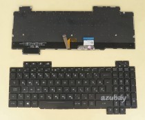 Slovenian SL Croatian Keyboard for ASUS ROG Strix SCAR Edition GL703GS GL703GM, RGB Backlight, Black
