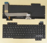 Swiss QWERTZ Tastatur Keyboard For ASUS ROG Strix SCAR Edition GL503VD RGB Backlight, Black, Version 2