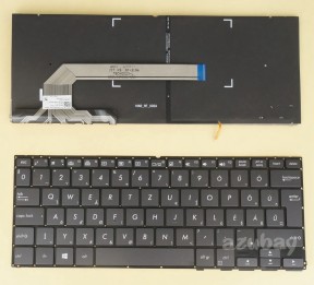 Hungarian Billentyűzet Keyboard for ASUS ZenBook Flip S UX370UA Q325UA Gray Black, Backlit