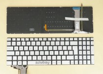 Spanish Keyboard SP Español Teclado for Laptop Asus N551 N551J N551JB Silver, With Backlight, Reprint