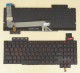 Korean KR & US Keyboard for Laptop ASUS FX503 FX503VD FX503VM, Red Backlight, Black