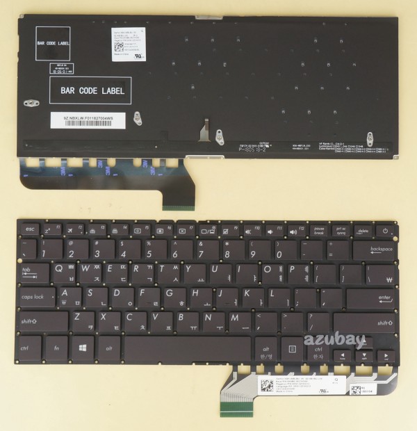 Korean KR & US Keyboard for Laptop ASUS ZenBook UX430UA UX430UN Backlit