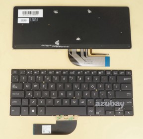 UK GB British Keyboard for Laptop ASUS ASUSPRO B9440FA B9440UA, Backlit, Black