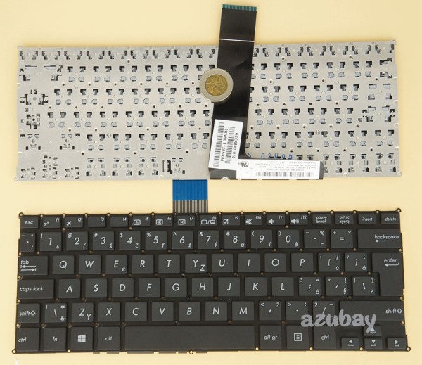 Slovak Keyboard Slovenská klávesnica for Laptop Asus F200CA F200LA F200MA Black