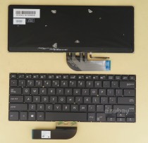 US UI English Keyboard for Laptop ASUS ASUSPRO B9440FA B9440UA, Backlit, Black