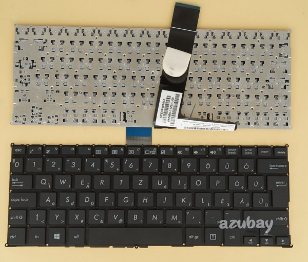 Hungarian Billentyűzet Keyboard for Laptop Asus F200CA F200LA F200MA Black