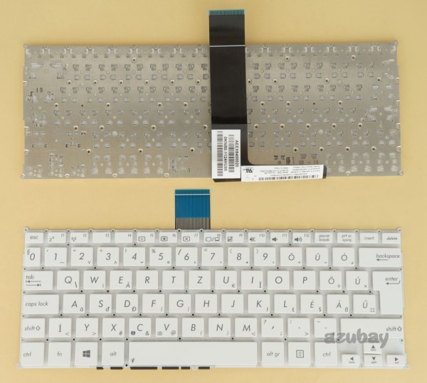 Hungarian Billentyűzet Keyboard for Laptop Asus F200CA F200LA F200MA R202CA White