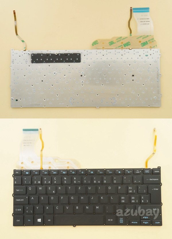 Swiss QWERTZ Tastatur Keyboard For Samsung NP940X3G 940X3G NP940X3F Backlit, Black