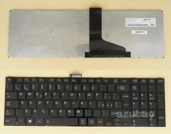 Italian Keyboard IT Tastiera Italiana for Toshiba Satellite C70-A C70-B C70D-A C70D-B Black with Frame