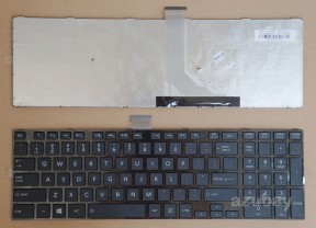 US UI English Keyboard for Toshiba Satellite C70-A C70-B C70D-A C70D-B C70DT-A C70DT-B C70T-A C70T-B C75-A C75-B C75D-A C75D-B C75DT-A C75DT-B C75T-A C75T-B L50-A L50D-A L50T-A L55-A L55D-A L55T-A L70-A L70-B L70D-A L70D-B L70T-A L70T-B L75-A L75-B L75D-A L75D-B L75T-A L75T-B, Black with Frame