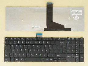 UI English Keyboard for Laptop Toshiba Satellite C50-A C50D-A C50DT-A  Black, with Vertical Enter