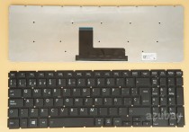 Spanish Keyboard SP Español Teclado for Laptop Toshiba Satellite C55T-C C70-C L50-B L50-C L50D-B L50D-C L50t-B L50t-C L55-B L55-C L55D-B L55D-C L55t-B L55t-C, Black, No Frame