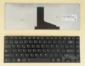 Spanish Keyboard SP Español Teclado for Laptop Toshiba Satellite L40 L40-A L40D Black, with horizontal Enter