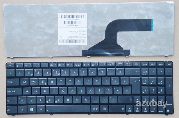 Portuguese Keyboard PT Português Teclado for Laptop Asus N70 N70S N70SV N71 N71J N71JA N71JQ N71JV N71V N71VG N71VN N73 N73J N73JF N73JG N73JN N73JQ N73S N73SM N73SV N90 N90S N90SC N90SV P52 P52F P52J P52JC P53 P53E P53S P53SJ P751JA, Black