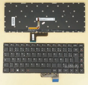 French AZERTY Français Keyboard For Lenovo Yoga 2 13, Yoga 3 14 Black with Backlit