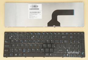 Slovak keyboard Slovenská klávesnica for Laptop Asus A52B A52BY A52D A52DE A52DR A52DY A52F A52J A52JB A52JC A52JE A52JK A52JR A52JT A52JU A52JV A52N A53E A53S A53SC A53SD A53SJ A53SK A53SM A53SV A54C A54H A54HR A54HY A54L A54LY A55D A55DE A55DR A55N, Black With Frame