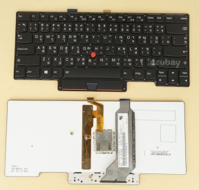 Thai TH & US Keyboard แป้นพิมพ์ภาษาไทย for Lenovo Thinkpad X1 Carbon 1St Gen 2013 ( Type 34xx) 00HT072 00HT034 04X3635 04Y0820 04Y2987 04X0480, Backlit, No Frame
