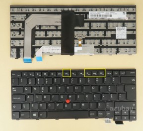 Portuguese Keyboard PT Português Teclado for Lenovo Thinkpad T460S (Type 20F9 20FA) , T470S (Type 20HF 20HG 20JS 20JT), 13 Gen 1 ( Type 20GJ 20JK), 13 Gen 2 (Type 20J1 20J2) , Black with Black Frame